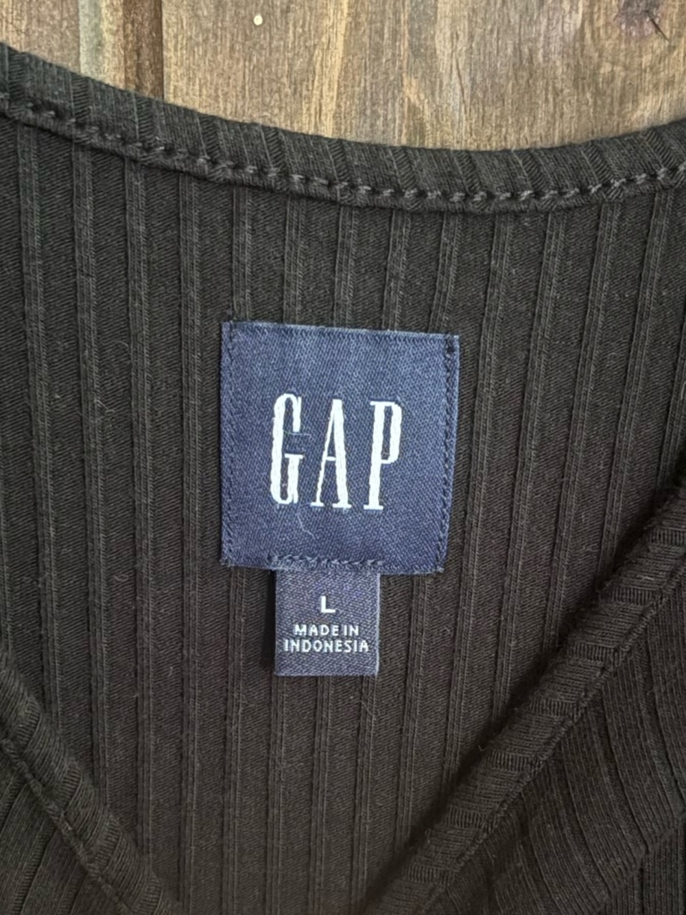 GAP Black Tiered Maxi Dress with Ruffle Shoulders- Size Large - Picture 4 of 10